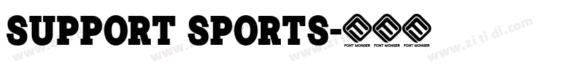 Support Sports字体转换